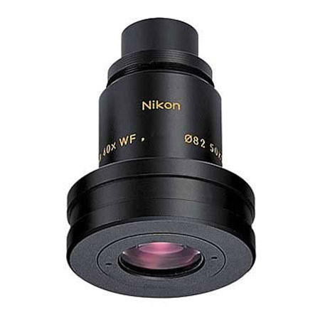 Nikon DS 40x Wide Angle Eyepiece for 60mm Fieldscopes (50x when used with 78mm or 82mm Fieldscopes & 27x when used with 50mm Fieldscopes)
