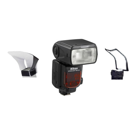 Nikon SB-910 TTL AF Shoe Mount Speedlight Flash,USA Warr W/Bouncer Accessories