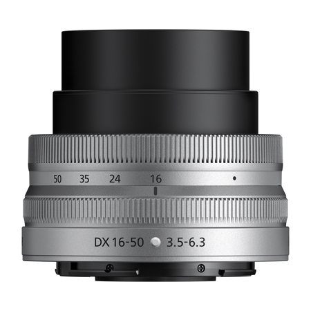 Nikon NIKKOR Z DX 16-50mm f/3.5-6.3 VR Lens, Silver 20109