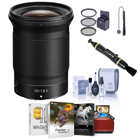 Nikon NIKKOR Z 20mm f/1.8 S Lens, Bundle with Free Accessories & Mac Software