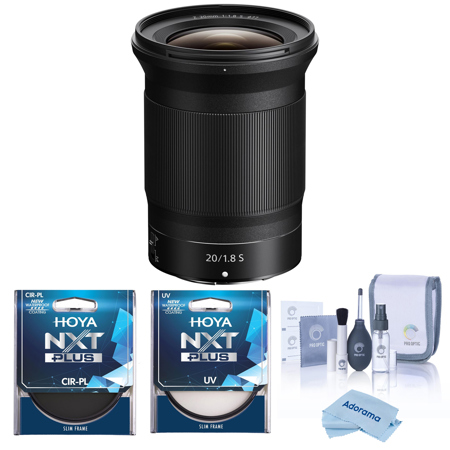 Nikon NIKKOR Z 20mm f/1.8 S Lens, Bundle with Hoya 77mm UV and CPL Filters
