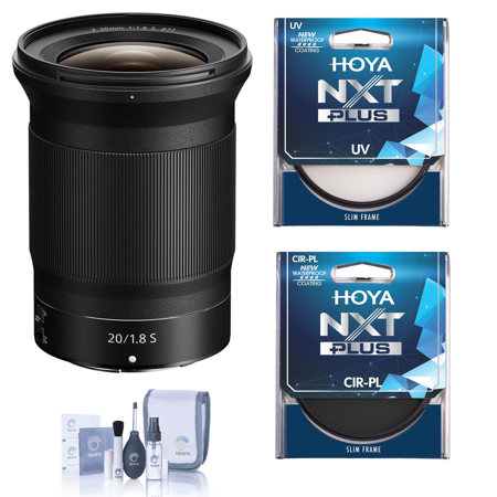 Nikon NIKKOR Z 20mm f/1.8 S Lens with Hoya NXT Plus 77mm UV+CPL Filter Kit