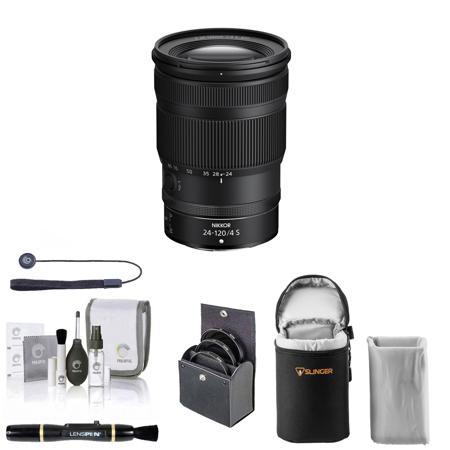 Black Nikon Z7 II Mirrorless Camera with Z 24-120mm f/4 S Lens at