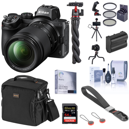 alligevel Øjeblik Trives Nikon Z5 Mirrorless Camera with 24-200mm Lens Essential Accessory Bundle  1641 E