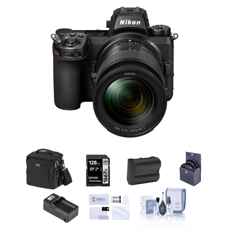 Nikon Z 7II  Mirrorless Camera, Bundle with 128GB Memory Card, Bag, Battery, Charger, 72mm Filter, Screen Protector, Cleaning Kit