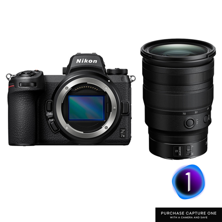 Nikon Z 7II Camera with 24-70mm f/2.8 S Lens, w/Capture One Pro Camera Bundle