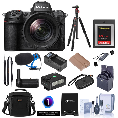 Nikon Z8 Mirrorless Camera with NIKKOR Z 24-120mm f/4 S Lens, with Accessory Kit