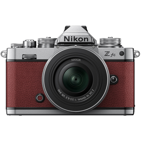 Nikon Z fc DX-Format Mirrorless Camera with NIKKOR Z DX 16-50mm f/3.5-6.3 VR Lens, Crimson Red