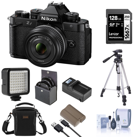 Nikon Z f Mirrorless Camera w/NIKKOR Z 40mm f/2 SE Lens, Bundle w/Essentials Kit