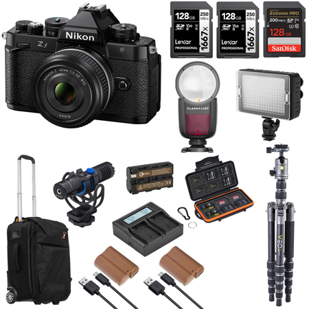 Nikon Z f Mirrorless Camera w/NIKKOR Z 40mm f/2 SE Lens, Bundle w/Complete Kit