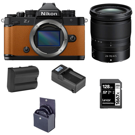 Nikon Z f Mirrorless Camera,Orange w/NIKKOR Z 24-70mm f/4S Lens w/Included Value