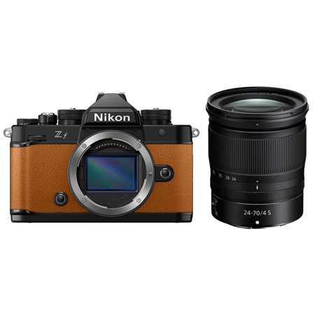 Nikon Z f Mirrorless Camera, Orange  with NIKKOR Z 24-70mm f/4 S Lens