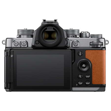 Nikon Z f Mirrorless Camera, Silver/Cognac Brown 13615