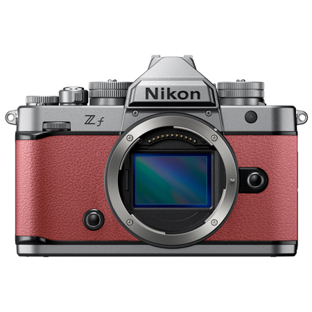 Nikon Z f Mirrorless Camera, Silver/Mauve Pink
