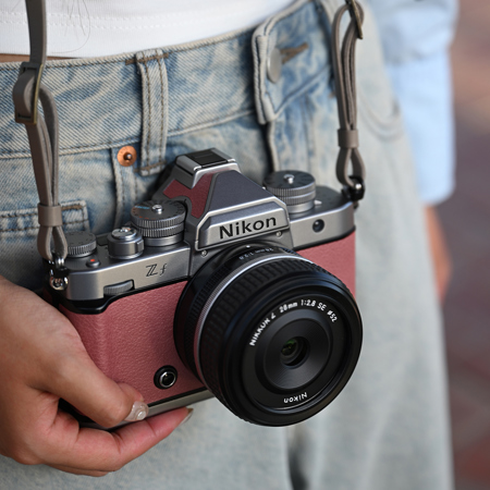Nikon Z f Mirrorless Camera, Silver/Mauve Pink 13617