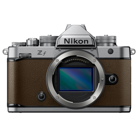 Nikon Z f Mirrorless Camera, Silver/Sepia Brown