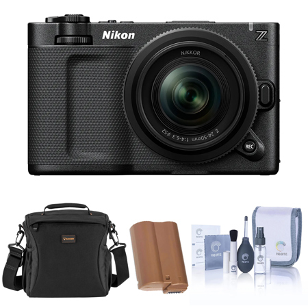 Nikon ZR 6K Cinema Camera with NIKKOR Z 50mm f/1.4 Lens, Bundle with Extra Battery, Shoulder Bag and Cleaning Kit