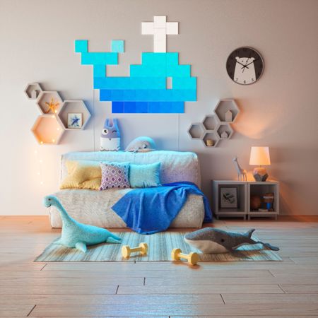 Nanoleaf Canvas Smarter Kit with 9x Multicolor Light Squares Nanoleaf Canvas Smarter Kit with 9x Multicolor Light Squares