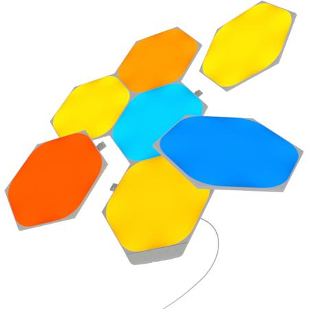 Nanoleaf Shapes Hexagons Smarter Kit with 7x Hexagon Light Panels, 100 Lumens
