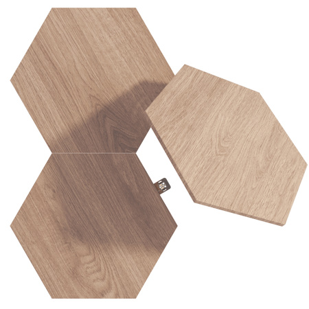 Nanoleaf Elements Wood Look Hexagons Expansion Pack with 3x Light Panels