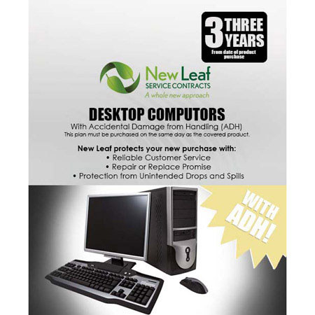 New Leaf 3 Year Drops & Spills Extra Protection, Desktops under $5000