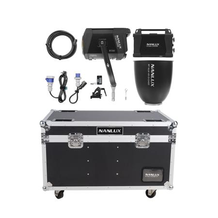 Nanlux Evoke 2400B 2400W Bi-Color LED Video Spotlight Full System Flight Case