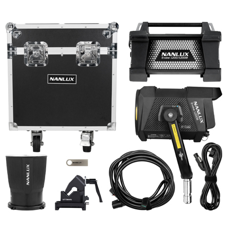 Nanlux Evoke 1200B 1200W LED Bi-Color Spot Light Kit with Flight Case