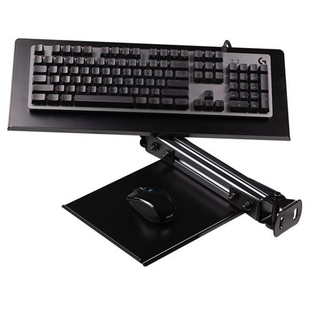 Next Level Racing F-GT Elite Keyboard and Mouse Tray, Carbon Gray