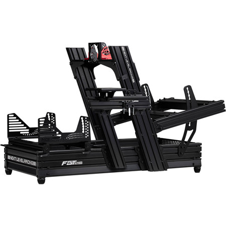 Next Level Racing F-GT Elite 160 Front and Side Plate Edition Simulator Cockpit, Black