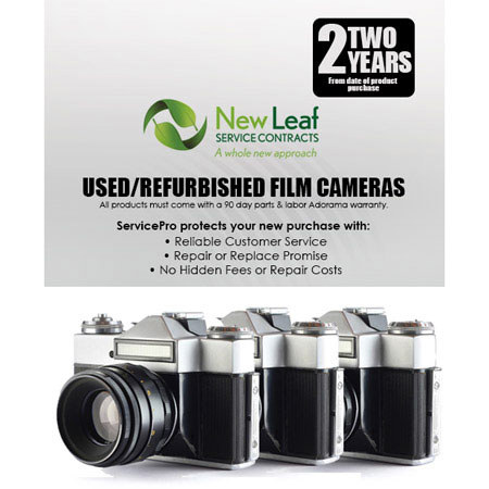 New Leaf 2 Year Extended Warranty, Used & Refurbished Film Cameras under $8000