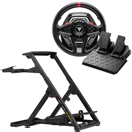 Next Level Racing Wheel Stand 2.0, Bundle with T128 Racing Wheel and Pedal Set