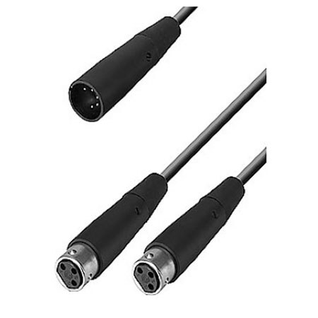 Neumann 3.3' 5-Pin XLR Male to Two 3-Pin XLR Female Adapter Y-Cable