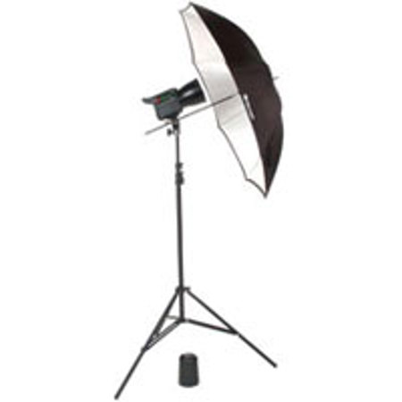 Norman Allure C1000-1S Open Face 1 Light Kit, with 1-C1000 Constant Output Quartz Light with Stand, 24" Softbox, and BDA Barn Door