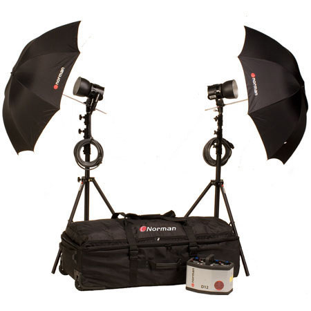 Norman D12R-2 1200ws Umbrella Kit