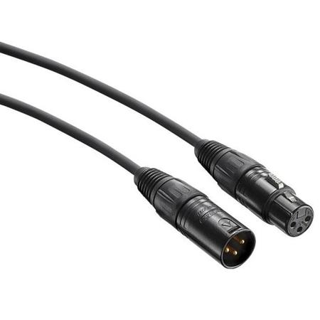 Neumann Ic 4 Mt Microphone Cable With Rotatable Swivel Mount And Xlr 3 Connectors, 33', Black