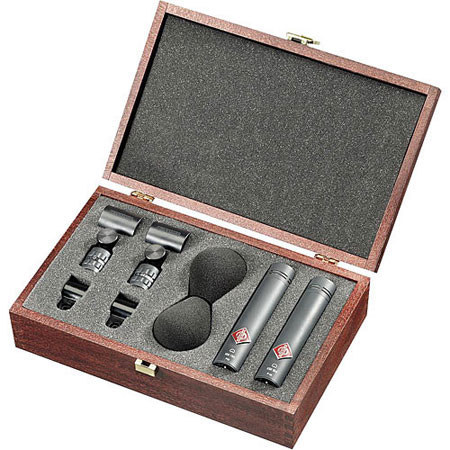 Neumann KM 183DSS Stereo Set of Small Diaphragm Omni Digital Microphones, Nickel