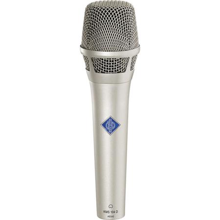 Neumann KMS104 Plus Cardioid Microphone with KMS Pouch/SG 105 Stand Clamp, 20Hz-20kHz Frequency Response, Load Impedance 1 KOhms, Nickel