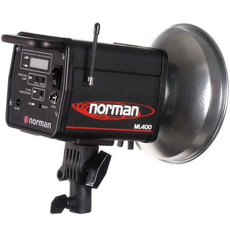 Norman ML-400R 400 Watt Second Monolight with Built-in Pocket Wizard Radio Slave