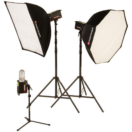 Norman ML-KIT1800R 3 Light Octagon Softbox Kit w/2 ML600R & 1 ML400R Monolights