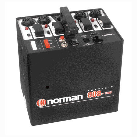 Norman P808-1200TLC-1 1200 Watt Second AC Power Supply with Tone Light Control (TLC) & Four Light Outlets, Requires TLC10 Controller.