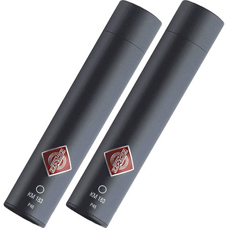 Neumann Stereo Set, Includes KM 183, SG 21 BK, WNS 100 in Woodbox, Black