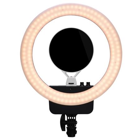 NanLite Halo 16" Bi-Color LED AC/Battery Ring Light with NP-F750 Li-Ion Battery