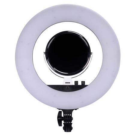 NanLite Halo 18" Dimmable Bi-Color LED Ring Light Kit with Desktop Light Stand