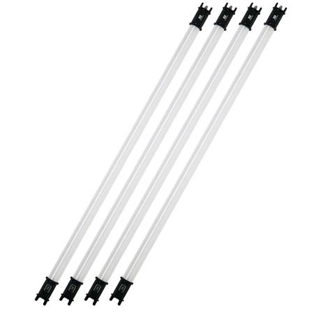 NanLite PavoTube 30C 4' RGBW LED Tube 4-Light Kit, 32W, 2700K-6500K