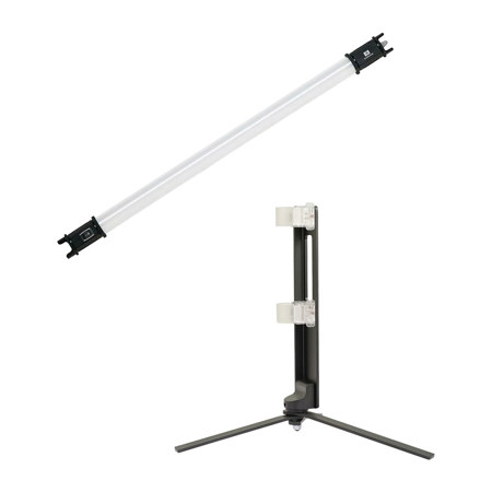 Nanlite PavoTube 15C 2' 16W RGBW LED Tube, Bundle with Foldable Floor Stand