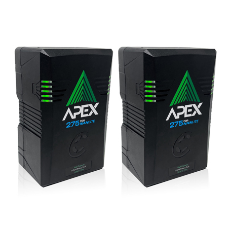 NanLite Core Apex 275 275Wh 14.8V V-Mount Lithium-Ion Battery, 2-Pack