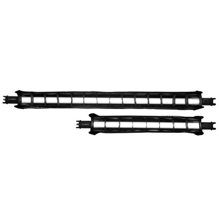 NanLite Fabric Barndoors and 45 Degree Grid for PavoTube II 15C LED Tube Light