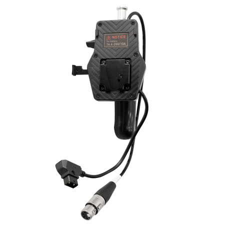NanLite V-Mount Battery Grip w/4-Pin XLR Connector for Forza 150 LED Monolight