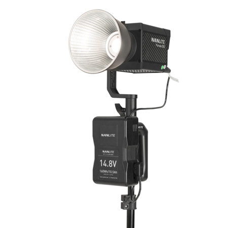 NanLite V-Mount Battery Grip w/4-Pin XLR Connector for Forza 150 LED Monolight