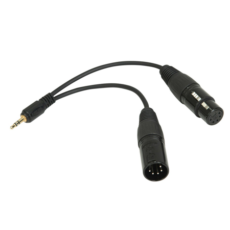 NanLite CB-DMX-3.5C-1/2 DMX Adapter Cable with 3.5mm Connector